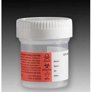Cardinal Health # C4320-15B - Prefilled Formalin Container With Inner Seal Reliable And Secure Specimen Preservation,  30ML, Fill 15ML, 100/PK
