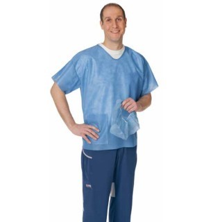 Cardinal Health # 23602PE - SMS Pants With Elastic Waist, Blue, Medium Comfortable And Durable Medical Apparel, 60 EA/CS