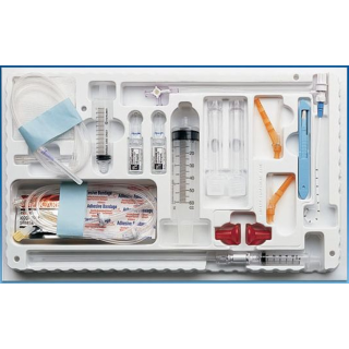 Carefusion # PIG1280T - Safe-T Para/Thoracentesis Tray, 8FR, 18G for Fluid Removal Procedures, EACH