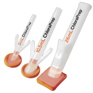 BD  # 930700 - ChloraPrep Skin Prep Applicator 10.5 mL, Clear, Sterile, 25 PET BOX