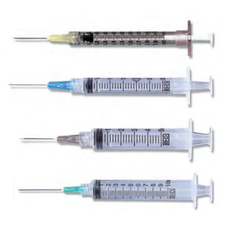 BD  # 309579 - Syringe with Needle 3 mL Luer-Lok Tip 20G x 1 Inch PrecisionGlide Combination, 100/BX, 8 BX/CS