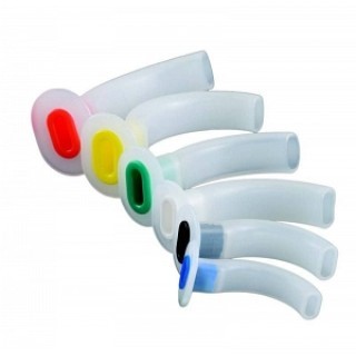 Cardinal Health # 122760A - Guedel Airway  60mm, Black, Disposable, Latex-Free with Color-Coded Flange, 100/CS