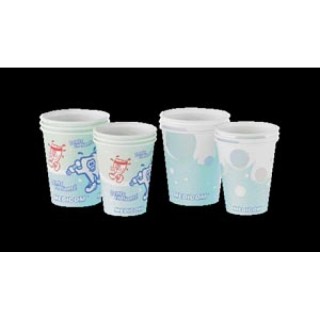 Medicom # 114-CH - Paper Cup, 4 oz, Healthy Teeth Design, 100/slv, 10slv/cs