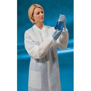 Cardinal Health # 2201LC - Lab Coat Fluid Resistant Protective And Comfortable Medical Apparel, 25 EA/CS