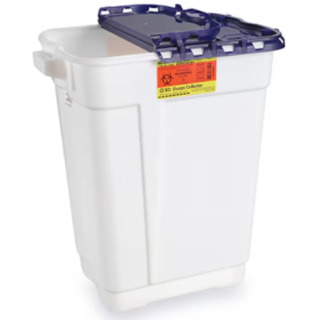 BD  # 305028 - Pharmaceutical Collector, 17 Gallon, Hinge-Top, Puncture-Resistant Disposal Container, 5/CS (12 cs/plt) (Continental US Only)