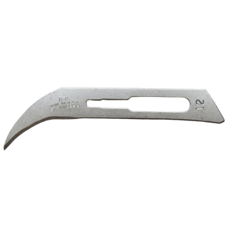 BD  # 371712 - Surgeon Blades SS Sterile #12B  Stainless Steel Surgical Blades, 10/BX, 5 PK/BX