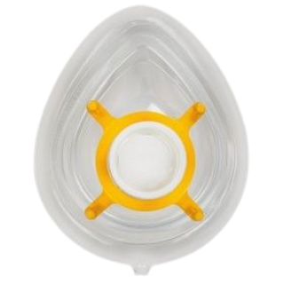 Carefusion # 2K8052 - Disposable Toddler Face Mask with Clear Ring for Comfortable Respiratory Support, 20 EA/CS
