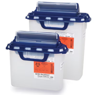 BD  # 305056 - Sharps Collector 5.4 Quart Puncture Resistant Reusable Container, 20/CA
