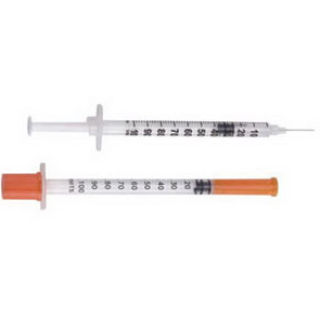 BD  # 329622 - Insulin Syringe with Needle 1 mL 25G x 1 Inch PrecisionGlide for Subcutaneous Injection, 100/BX, 8 BX/CS