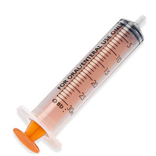 BD  # 302836 - Enteral Syringe with Univia Connector, 30mL, Sterile, Single-Use, 56/BX 4 BX/CS