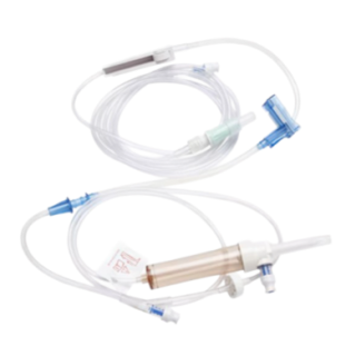 BD  # 10013361T - Alaris Pump Module Set Non-Vented with Texium Closed Male Luer, SmartSite Needle-Free Valves, Check Valve Roller Clamp and 118 Inch Sterile Fluid Path
