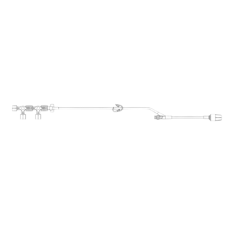 Carefusion # 25207E - SmartSite Smallbore Extension Set, 4-Way Stopcock, 34