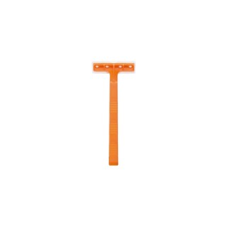 Dukal # DR03 - Standard Disposable Razor, Orange Handle, Single Blade, 100/BX, 20 BX/CS