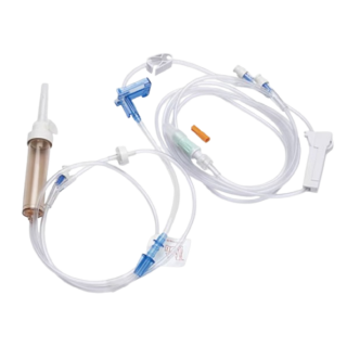 BD  # 24010-0007T - Alaris Pump Module Set with Check Valve, Roller Clamp, Pinch Clamp, 3 SmartSite Needle-Free Valves, 96