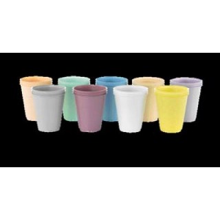 Medicom # 108 - Plastic Cup, 5 oz, Yellow, 50/sleeve, 20 slv/cs