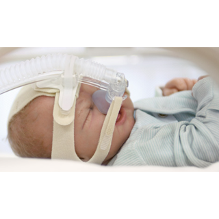 Carefusion # 777012 - Infant Flow LP Bonnet, Size 00 (2022 cm), Soft Cotton, Single-Use, Gray Color-Coded, 10/CS