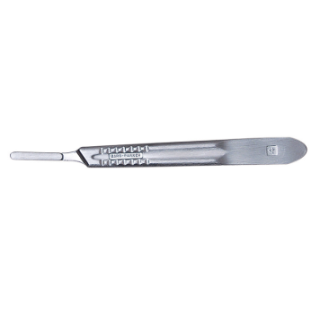 BD  # 371040 - Bard-Parker Handle #4, Reusable Stainless Steel Surgical Scalpel Handle, EA