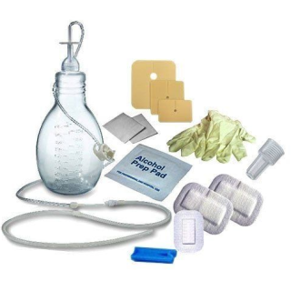 Carefusion # 50-0075 - PleurX Drainage Kit with 500 mL Bottle and DVD  Complete Home and Clinical Use System,  500ML  4/CA