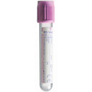 BD  # 367899 - Vacutainer Whole Blood Tube with K2EDTA 6mL 13x100mm  Lavender Stopper, 1000/CS