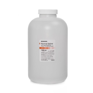 McKesson # 37-6281 - Irrigation Solution - OTC McKesson 0.9% Sodium Chloride Not for Injection Bottle 1,000 mL, 6/Case