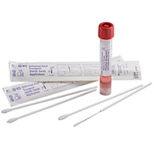 BD  # 220529 - Universal Viral Transport Kit Includes: 3mL Vial with Minitip Flocked Swab, 50/pk (Temp Sensitive; Non-Returnable) (Continental US Only)