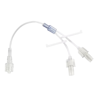 BD  # 10794983 - Smallbore Bifuse Extension Set with Dual Female Luers, Spin Male Luer Lock, 7 Inch Length, 0.3 mL Fluid Path, 100CS (Continental US Only)