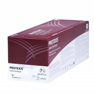 Cardinal Health # 2D72LS85 - Latex Hydrogel Surgical Gloves  Size 8.5, Sterile, Powder-Free, Translucent Yellow,  200 PR/CS, 4 BX/CS