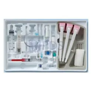 BD  # 406034 - Epidural Tray with 17G Perisafe Weiss Epidural Needle, 19G Perisafe Nylon Catheter and Epilor Glass LOR Syringe