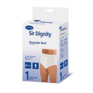 Hartmann # 40211 - Dignity Washable Brief with Built-In Protective Pouch, Small, 30'' - 32'' Waist, 1/bx