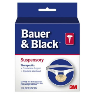 BD  # 201255 - Bauer and Black Scrotal Suspensory Support Large Cotton White, 48 EA/CA