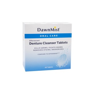 Dukal # DEN6283 - Denture Tablets, 40 Count, 40/BX, 24 BX/CS