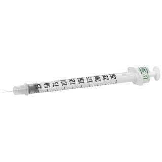 BD  # 326730 - U-500 Insulin Syringe 0.5 mL 31G x 6 mm Ultra-Fine Single Use Sterile Syringe, 100/BX, 5 BX/CS