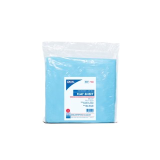 Dukal # 7102 - Disposable Flat Sheet, Fluid Resistant, Blue, Non-Sterile, 5/BG, 20 BG/CS
