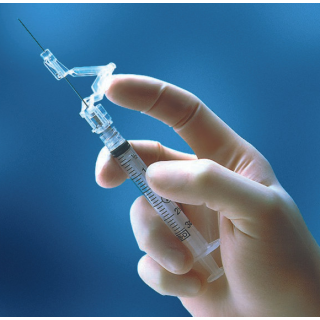 BD  # 305927 - SafetyGlide Syringe with 1 mL Capacity, 27G x 5/8 Inch Subcutaneous Needle, Regular Bevel, 50/BX, 8 BX/CS (Continental US Only)