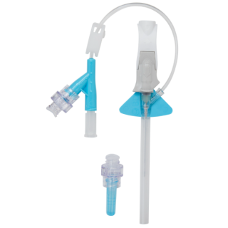BD  # 383532 - BD Nexiva Closed IV Catheter System Dual Port, 22 G x 1.00 in. (0.9 mm x 25 mm), Blue, 20/Box 80/Case