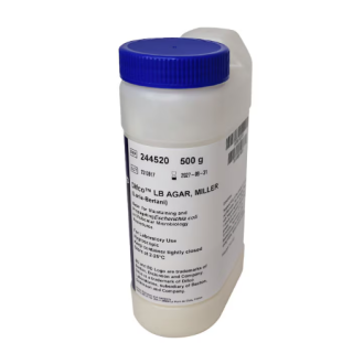 BD  # 244510 - LB Agar Miller  Dehydrated Luria-Bertani Medium for Bacterial Culture and Molecular Biology Applications