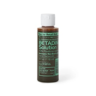 Emerson # BSOL04 - Skin Prep Solution Betadine 4 oz. Bottle 10% Strength Povidone-Iodine BETADINE, SOL 10% 4OZ (36/CS) /CS)