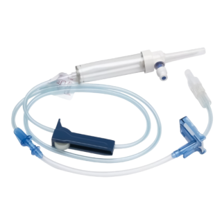 BD  # 10015862 - Alaris IV Pump Set, 1 Port, 20 Drops per mL Drip Rate, 45 Inch Tubing, No Filter, Sterile