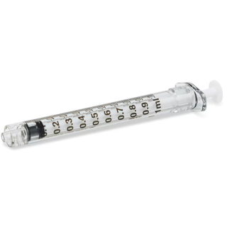 BD  # 309628 - Syringe 1cc LL w/o Needle Shelf Pack 100/Bx, 8 BX/CA