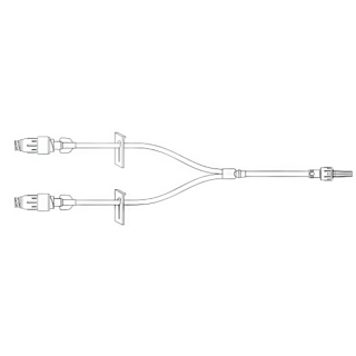 BD  # MP5315-C - Extension Set, Pressure Rated, Minibore, Purple Striped, (2) Removable MaxPlus Clear Needle-Free Connectors, (2) Slide Clamps, Spin Male Luer Lock, Not Made with DEHP, 8.375