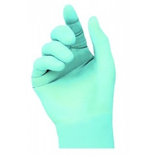 Cardinal Health # 8858NXLB - ESTEEM Stretchy Nitrile Examination Gloves  Teal Blue, Powder-Free, Extra Large, Chemotherapy Tested, 130/BX