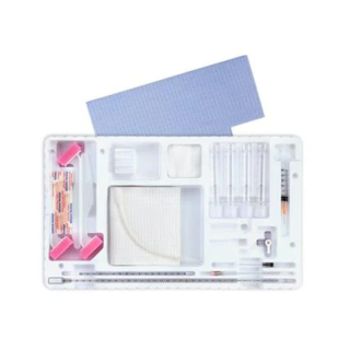 BD  # 4324ASP - Safe-T Plus Myelogram Tray 22G x 3.5 Inch Spinal Needle Sterile Procedure Kit , 10/CASE