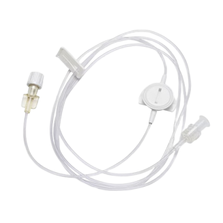 BD  # 10014914 - Alaris Syringe Module Set, Microbore, Pressure Sensing Disc, Slide Clamp, Fixed Male Luer Lock, Not Made w/ DEHP, 60