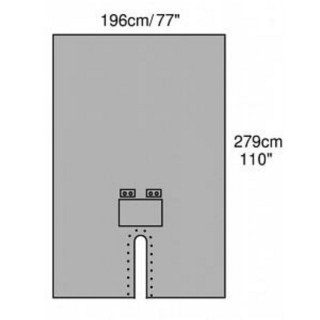 Cardinal Health # 9194A - Ophthalmology Head and Neck Drape  Sterile Barrier for Precision Procedures, 6/CS