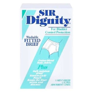 Hartmann # 40214 - Dignity Washable Brief with Built-In Protective Pouch, X-Large, 42'' - 44'' Waist, 1/bx