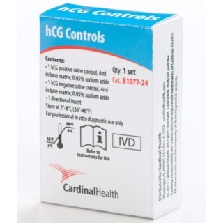 Cardinal Health # B1077-24 - Set Rapid Test HCG Control Refrigerated Reliable And Accurate Pregnancy Testing Solution, EACH