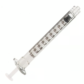BD  # 309628 - 1 mL Syringe, Luer-Lok Tip, Sterile, Individually Wrapped, 100/BX, 8 BX/CS