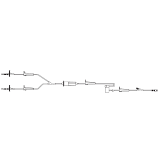 BD  # 28080 - MedSystem III Infusion Set, Includes: (2) Unvented Spikes, In-Line Drip Chamber, (3) Roller Clamps, Pump Cassette, (1) Injection Y-Site, (1) Male Luer, Rotating, 200um Drip Chamber Filter, 2.7mm Bore, 20 Drops/ml, 267cm, 30ml PV, 20/cs (Continental US Onl