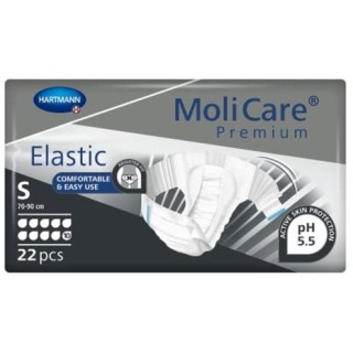 Hartmann # 165671 - MoliCare Premium Elastic Brief, 10 Drops, Small, 22/Pack, 3 Packs/Case