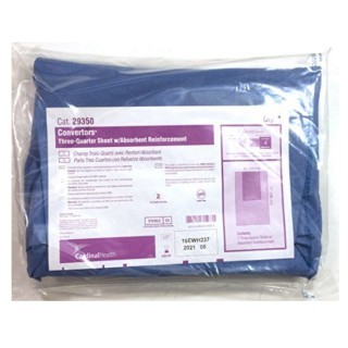 Cardinal Health # 29350 - Ancillary Drape  3/4 Sheet with ISO-BAC and Reinforced Protection, 20 EA/CS